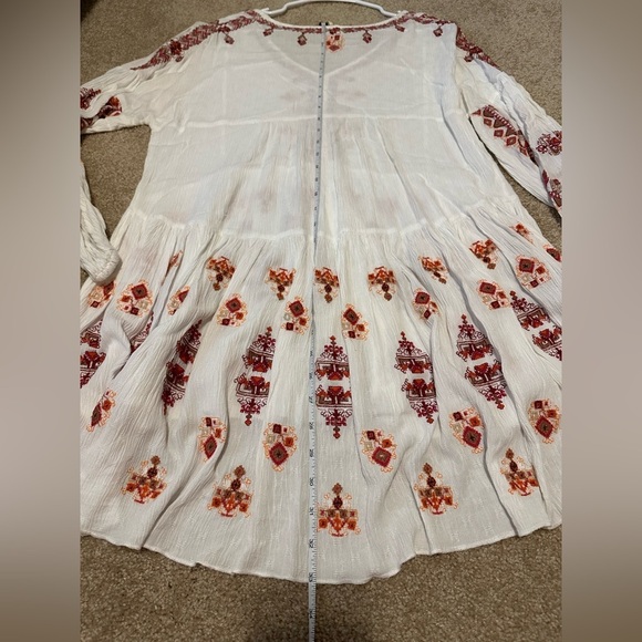 Free People Arianna Tunic in Ivory Size M - Picture 11 of 11